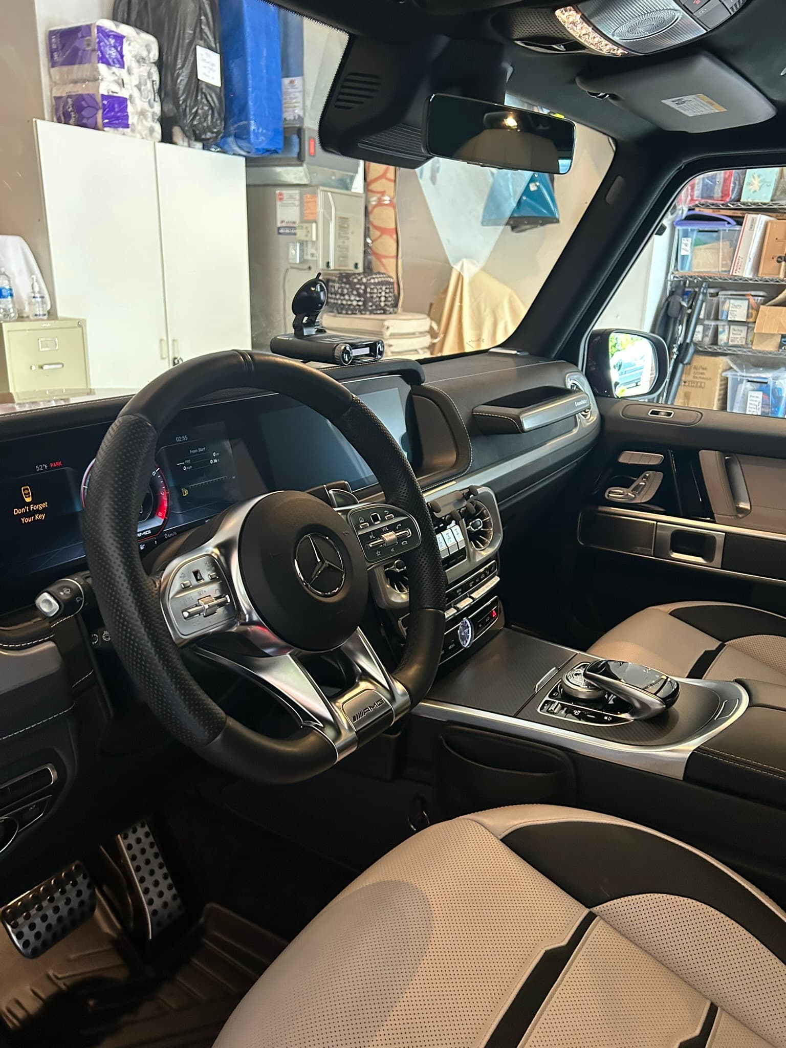 Interior detail of a freshly conditioned cabin